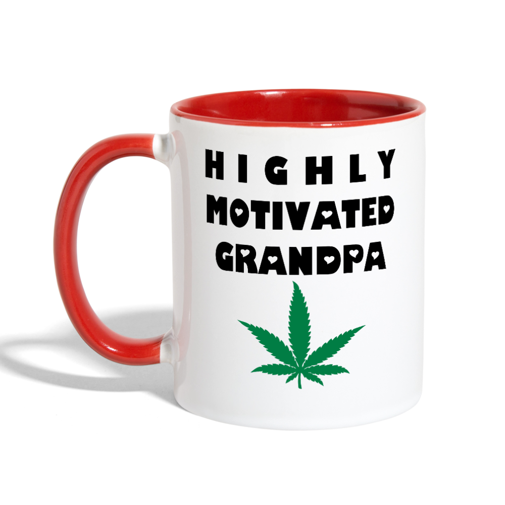 Contrast Coffee Mug - white/red