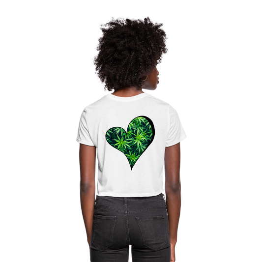 Women's Cropped T-Shirt - white