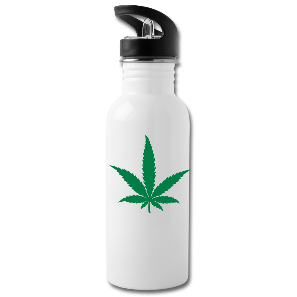 Mind Body Spirit Water Bottle - white