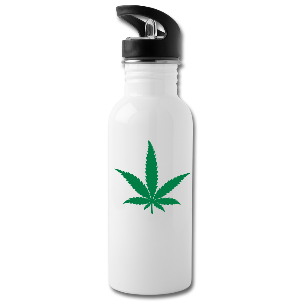 Mind Body Spirit Water Bottle - white