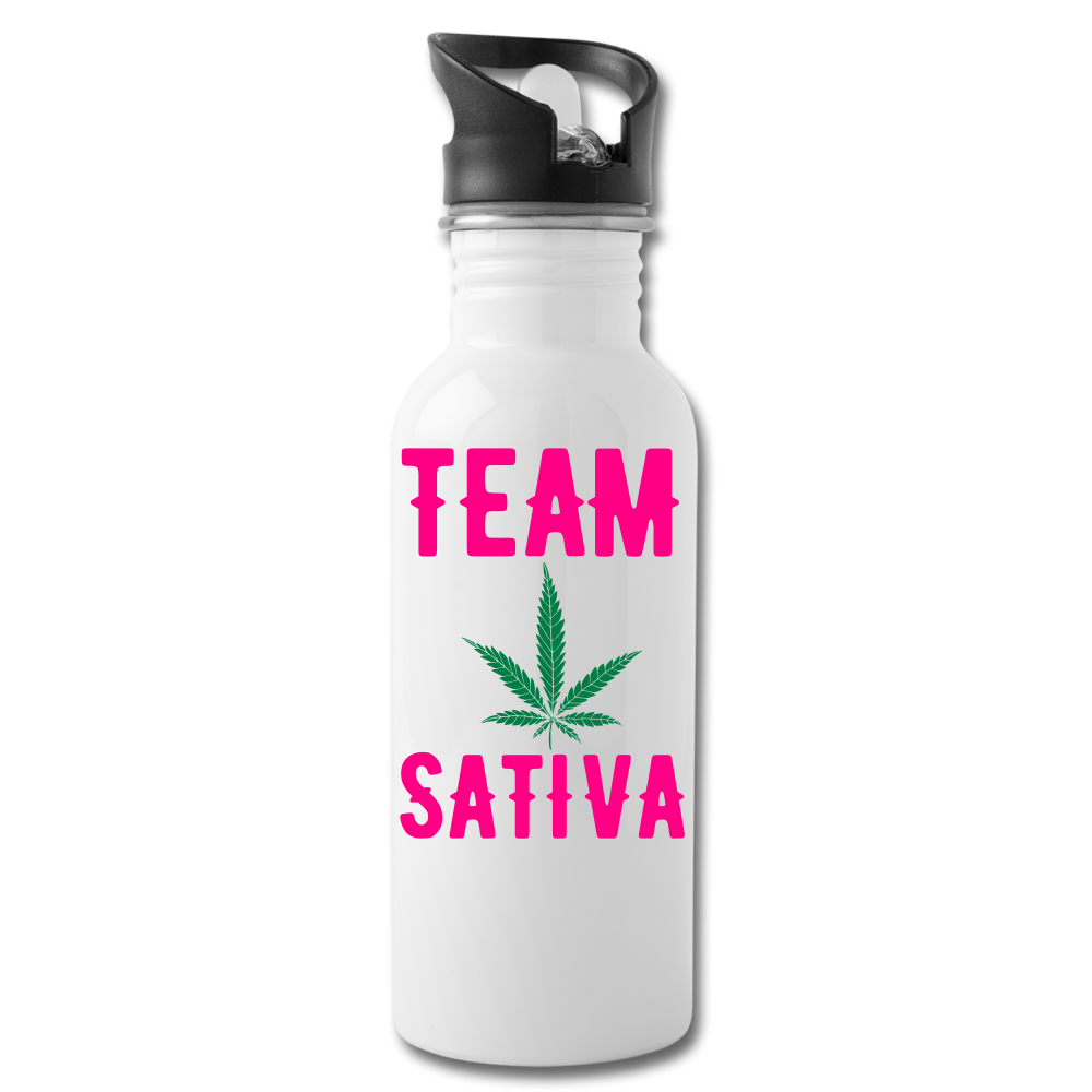 Team Sativa Water Bottle - white