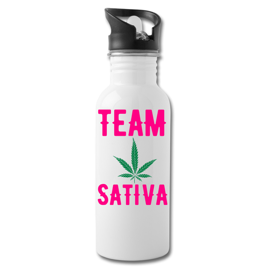 Team Sativa Water Bottle - white