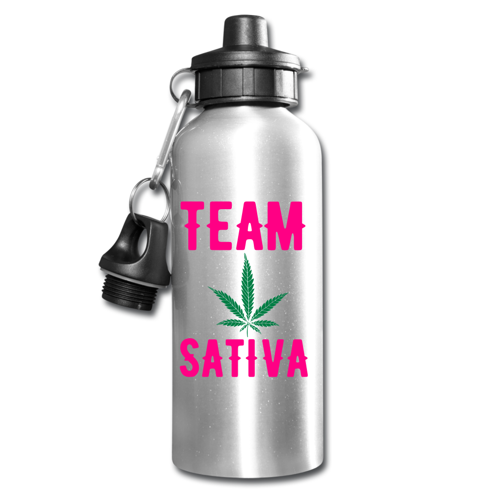 Team Sativa Water Bottle - silver