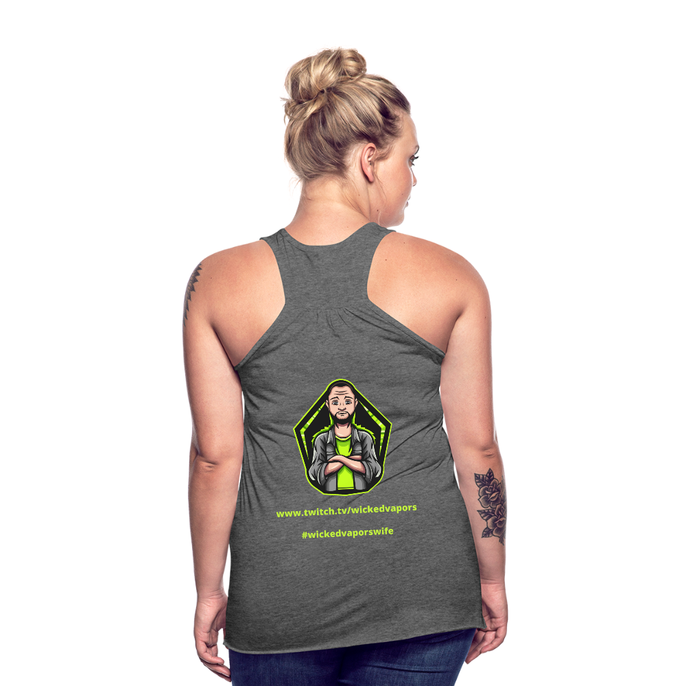 The Gamer Ladies Flowy Tank Top by Bella - deep heather
