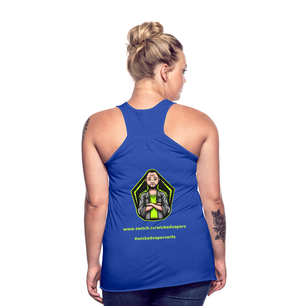 The Gamer Ladies Flowy Tank Top by Bella - royal blue