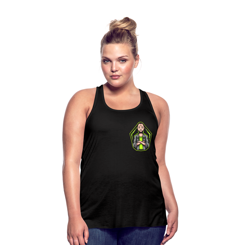 The Gamer Ladies Flowy Tank Top by Bella - black