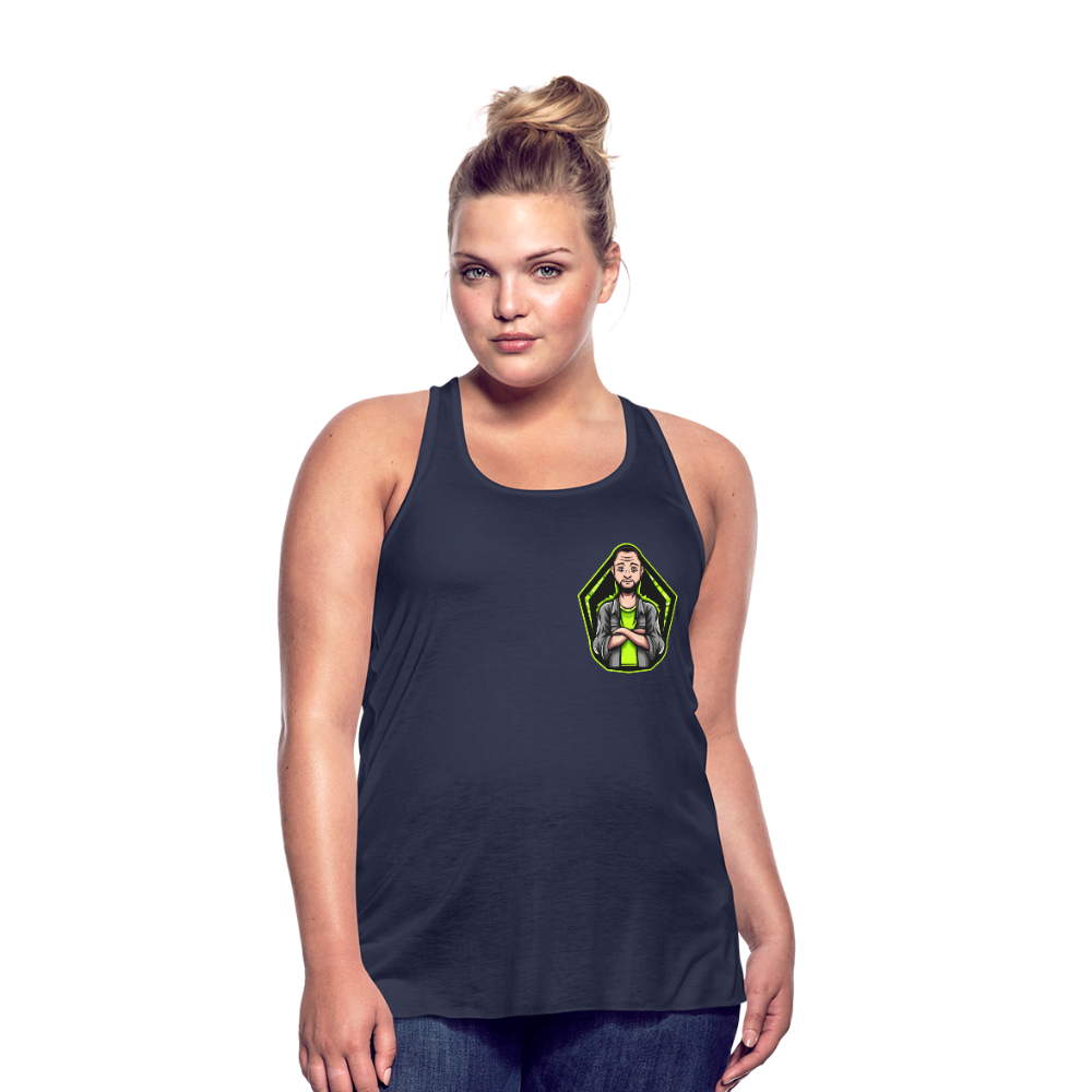 The Gamer Ladies Flowy Tank Top by Bella - navy