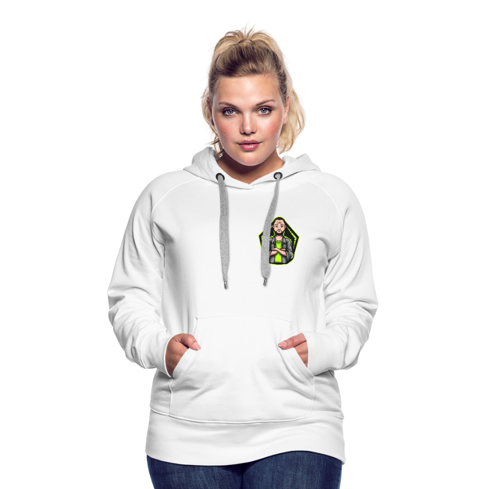 Ladies Premium Hoodie - white