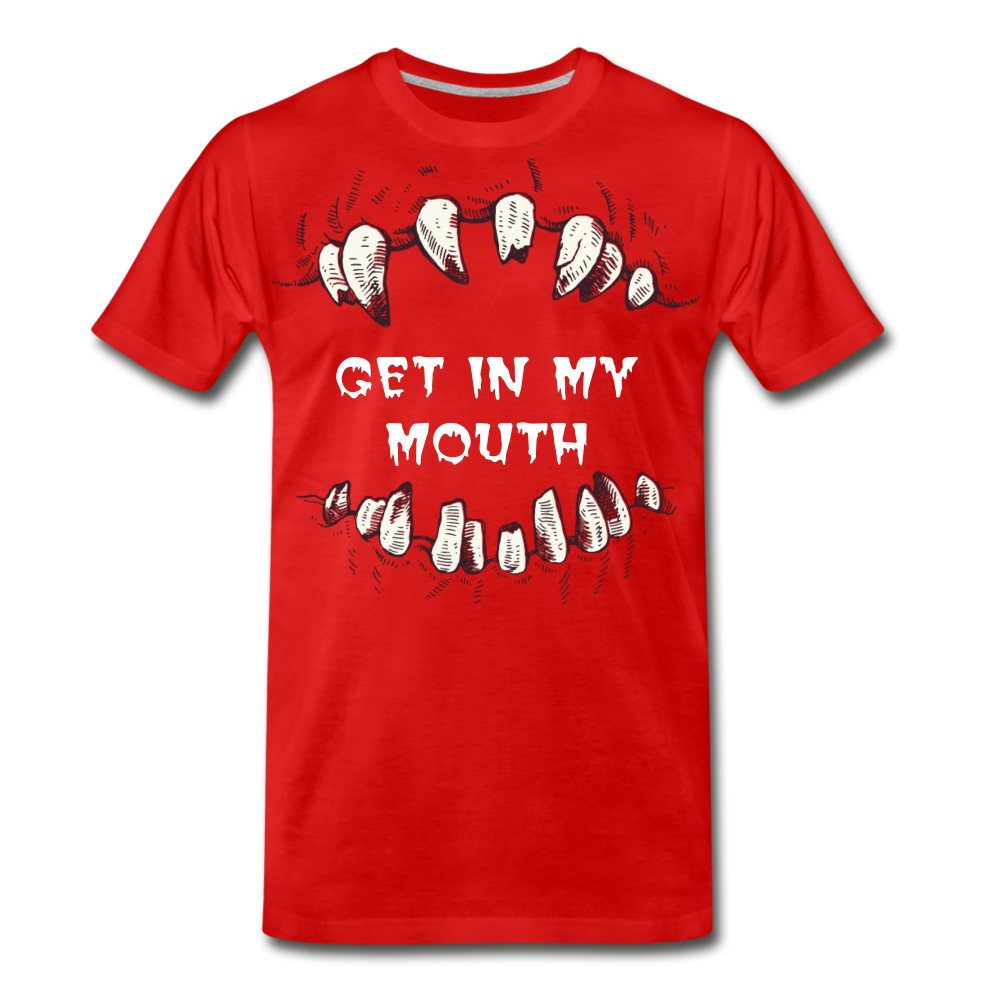 Get In My Mouth Men's Premium T-Shirt - red