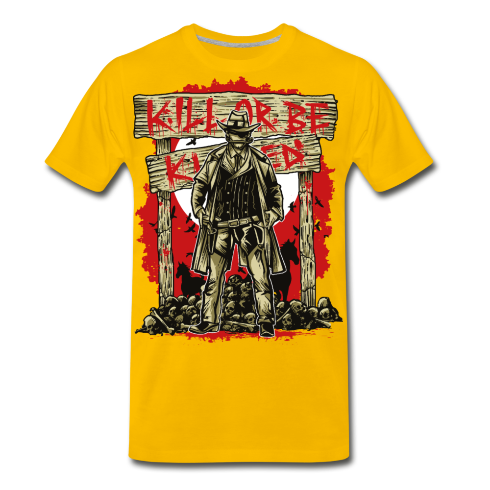 Halloween T-Shirt Men's Premium T-Shirt - sun yellow