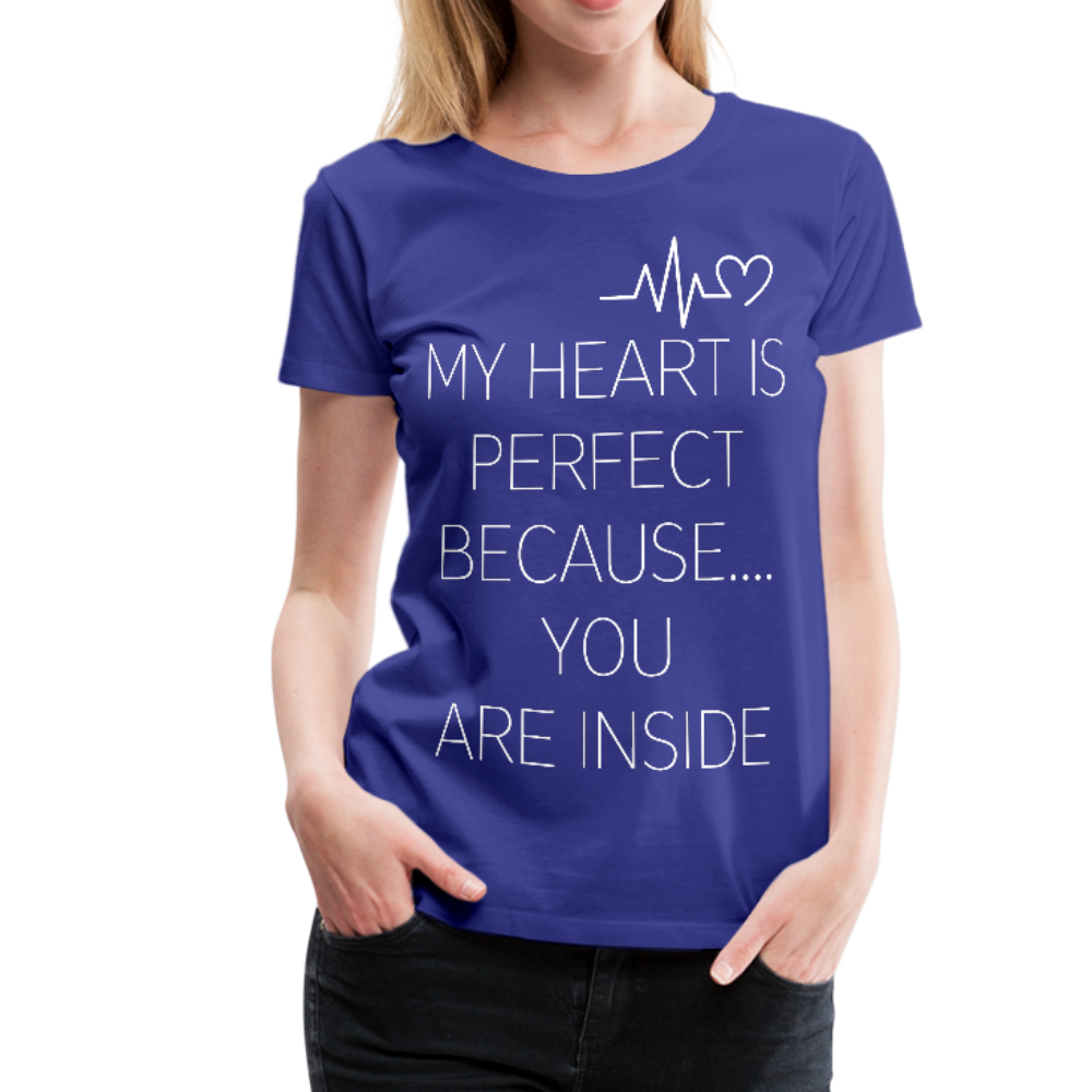 My Heart Ladies Premium T-Shirt - royal blue