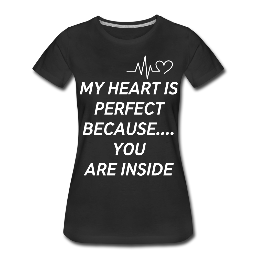 My Hear Ladies Premium T-Shirt - black
