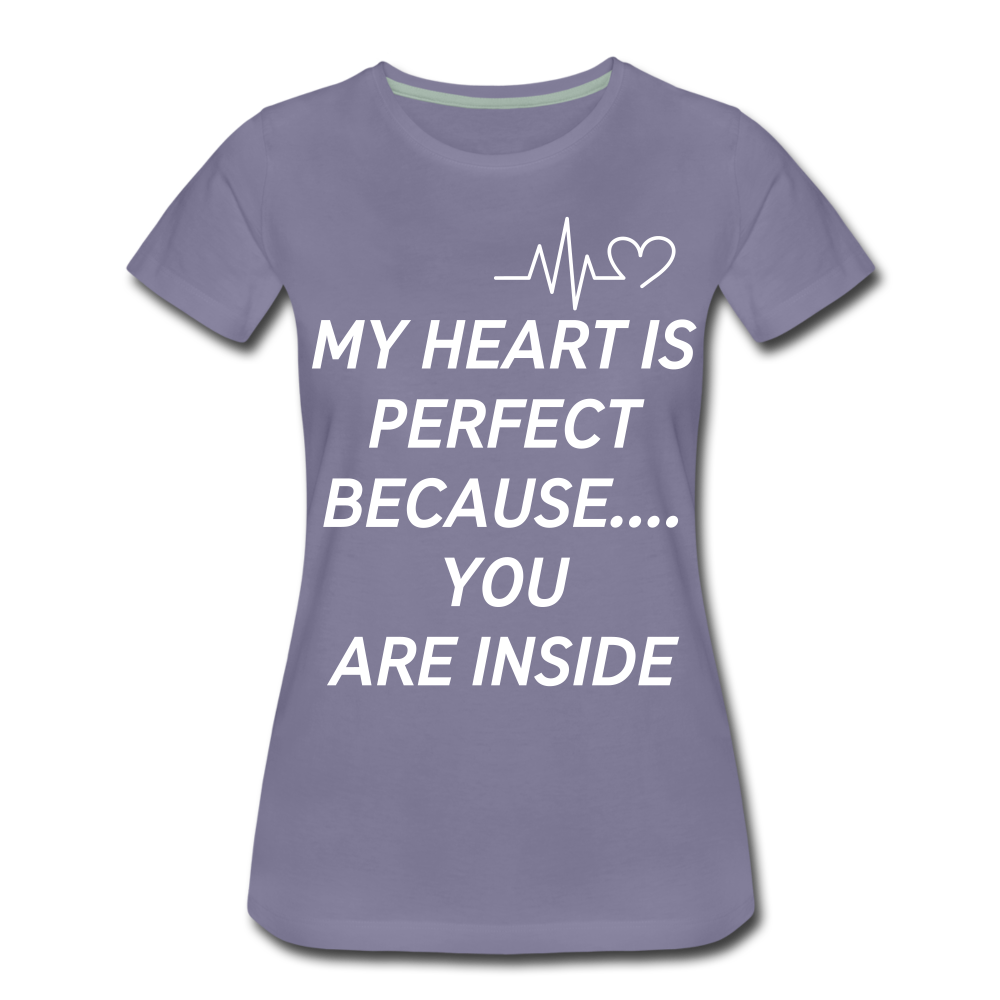 My Hear Ladies Premium T-Shirt - washed violet