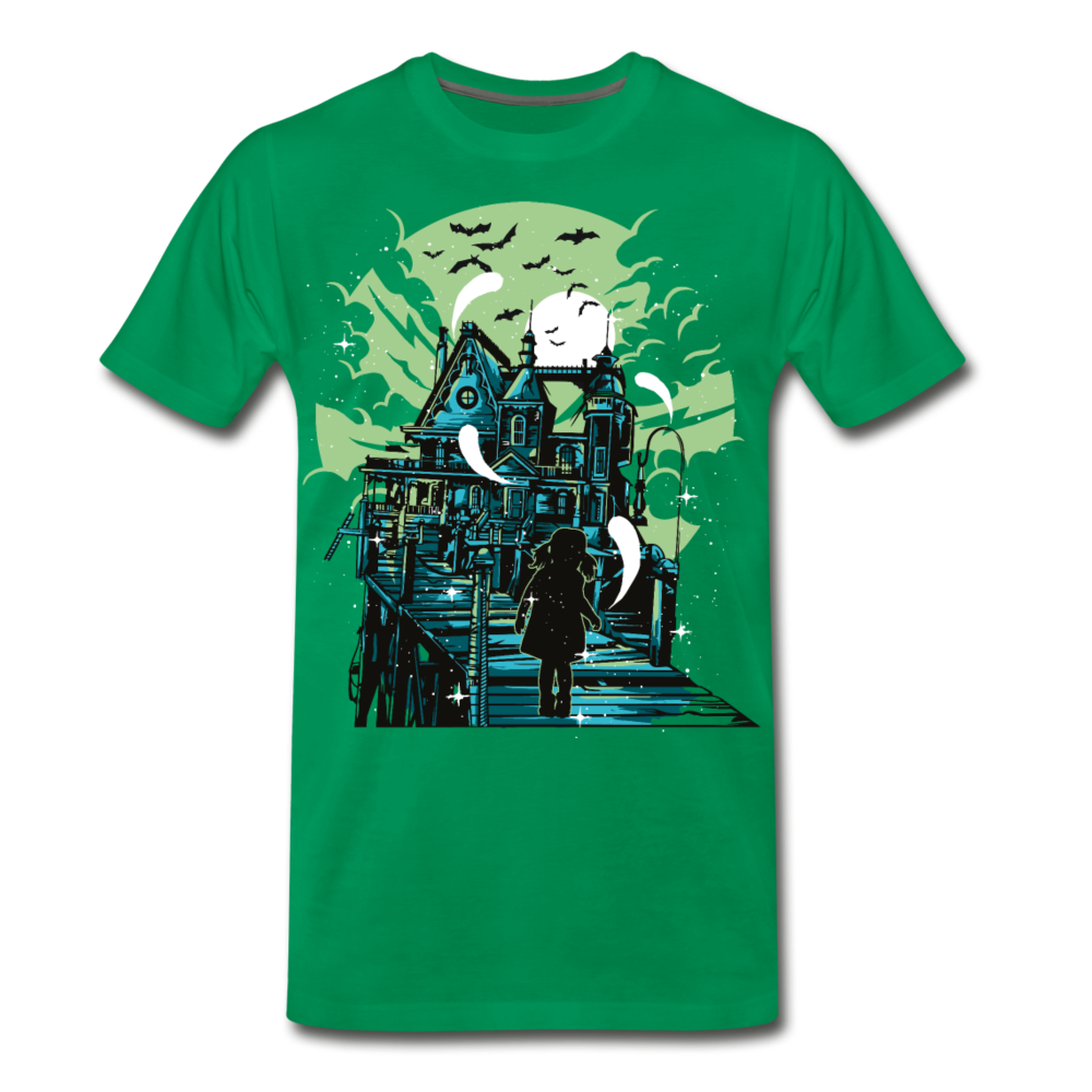 Haunted House Men's Premium T-Shirt - kelly green