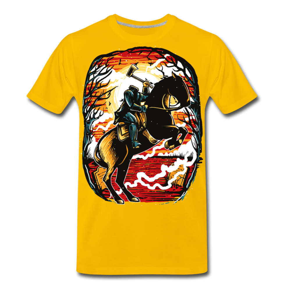 Headless Horsemen Men's Premium T-Shirt - sun yellow