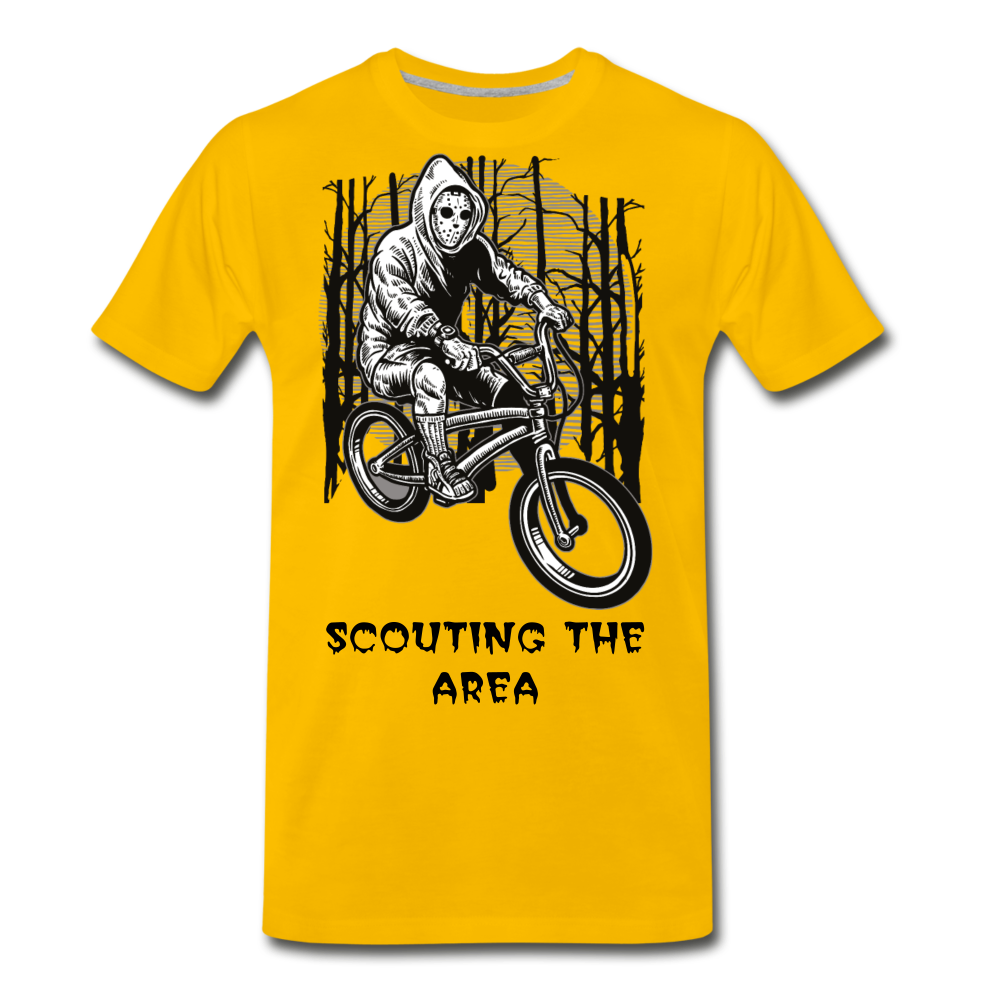 Scouting The Area Men's Premium T-Shirt - sun yellow