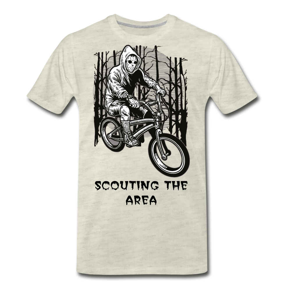 Scouting The Area Men's Premium T-Shirt - heather oatmeal