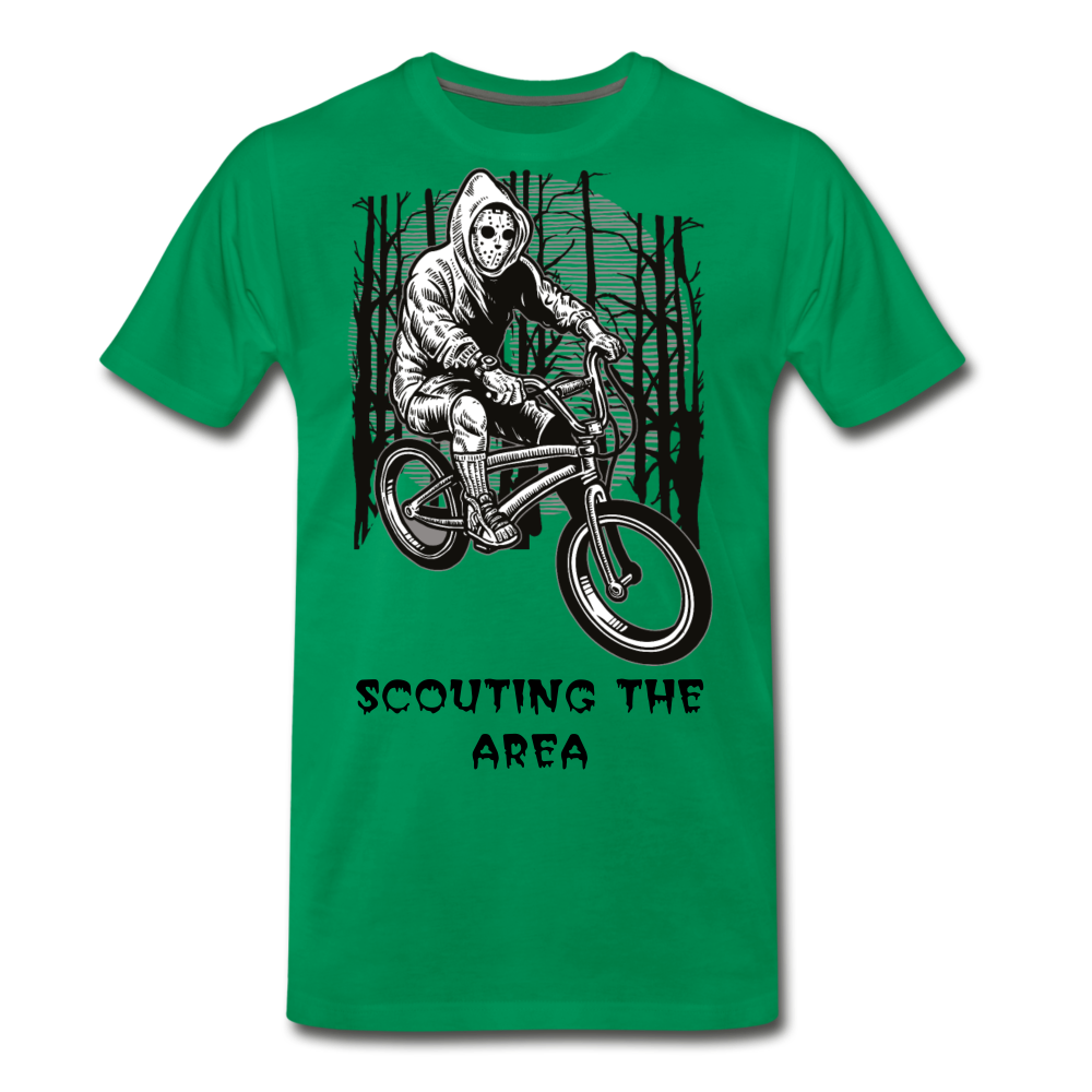 Scouting The Area Men's Premium T-Shirt - kelly green