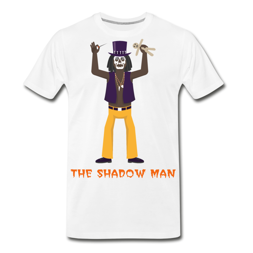 The Shadow Man Men's Premium T-Shirt - white