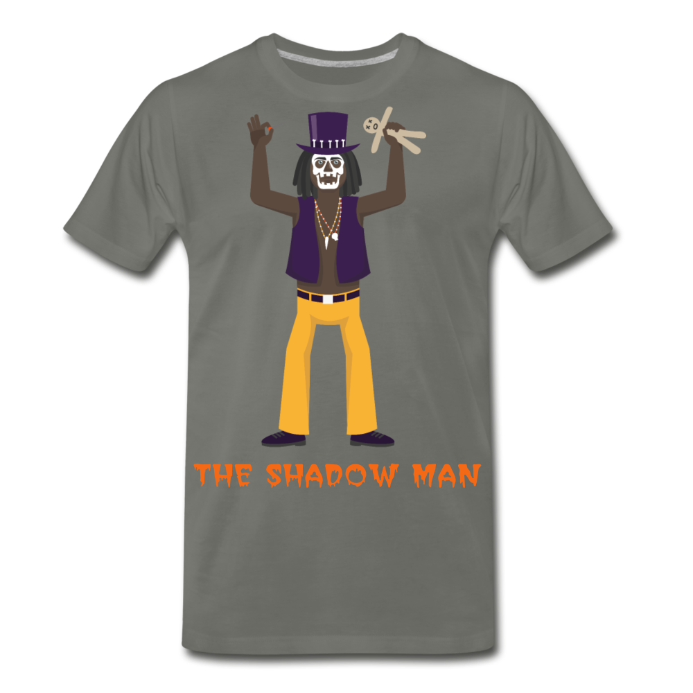 The Shadow Man Men's Premium T-Shirt - asphalt gray