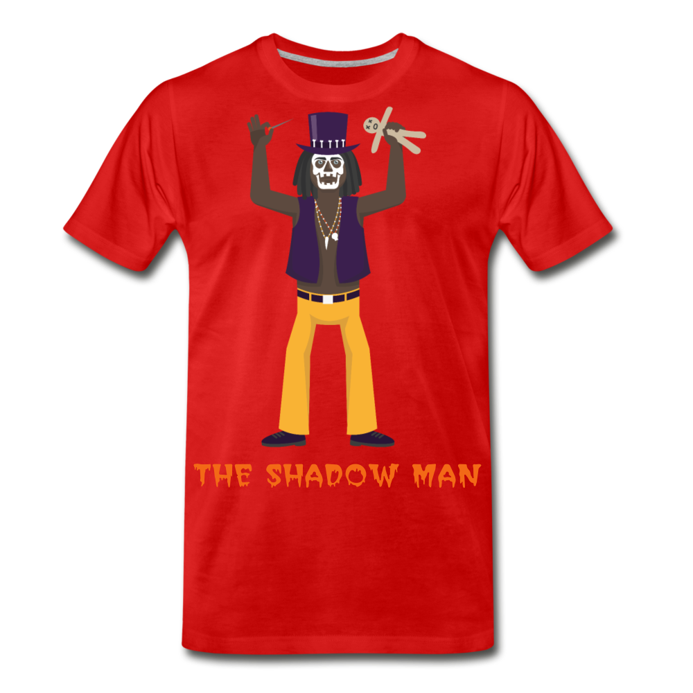 The Shadow Man Men's Premium T-Shirt - red