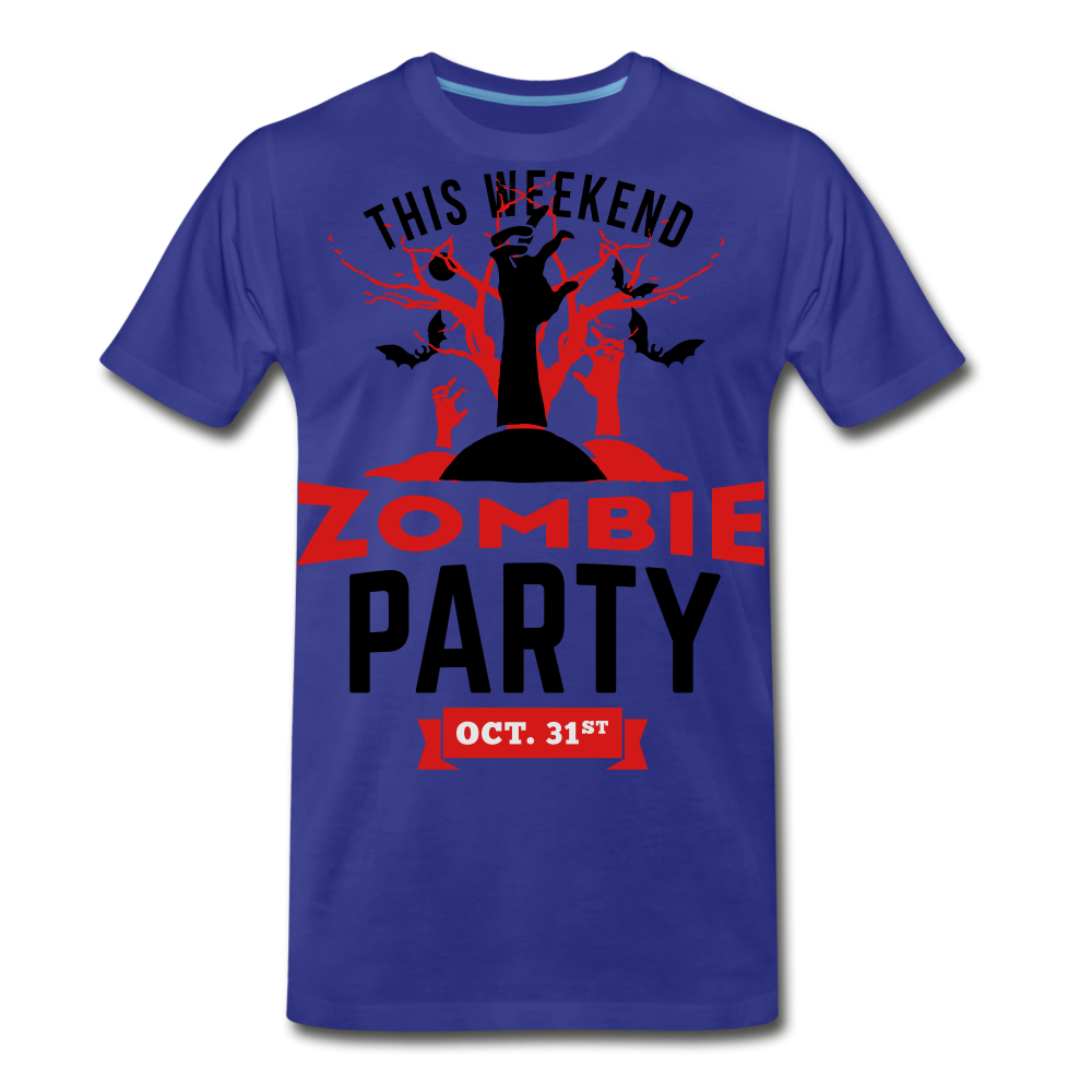 This Weekend Zombie Party Men's Premium T-Shirt - royal blue