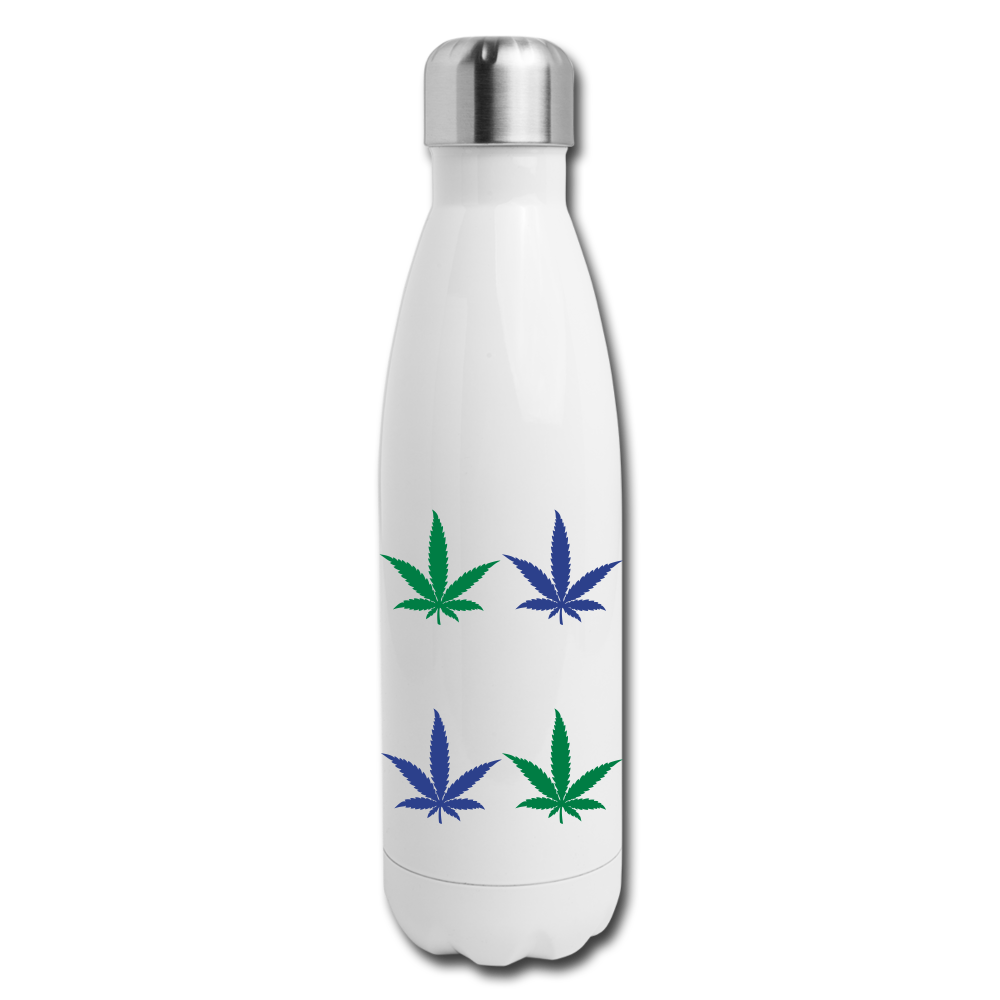 Insulated Stainless Steel Water Bottle - white