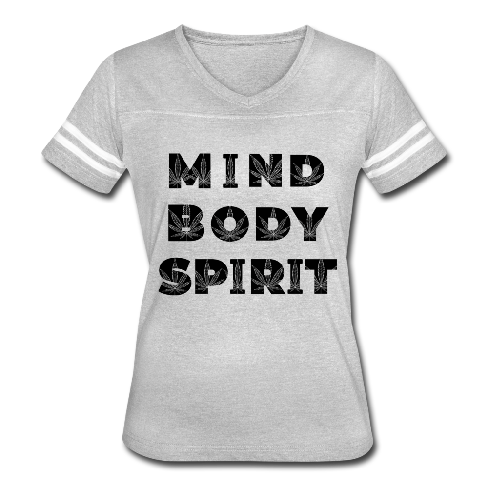 Women’s Vintage Sport T-Shirt - heather gray/white
