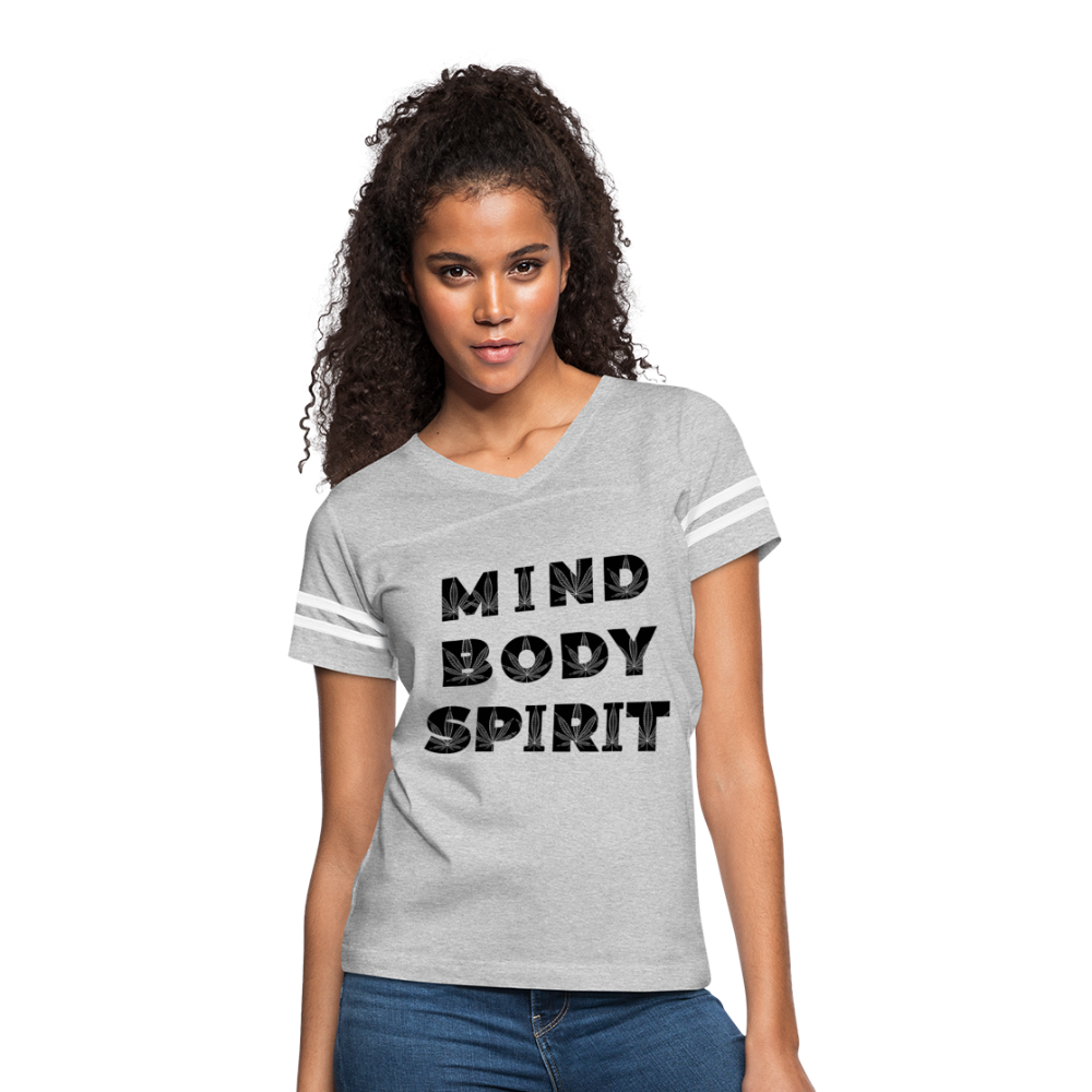 Women’s Vintage Sport T-Shirt - heather gray/white