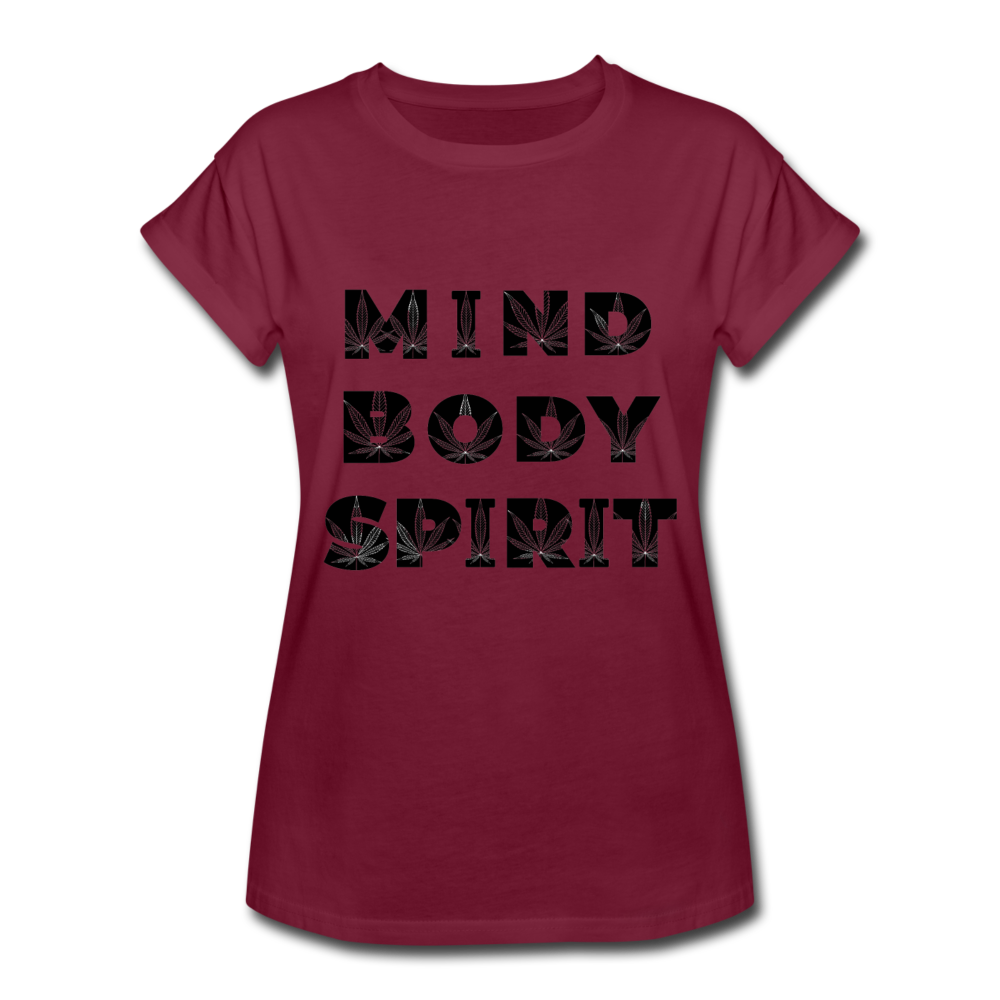Women's Relaxed Fit T-Shirt - burgundy