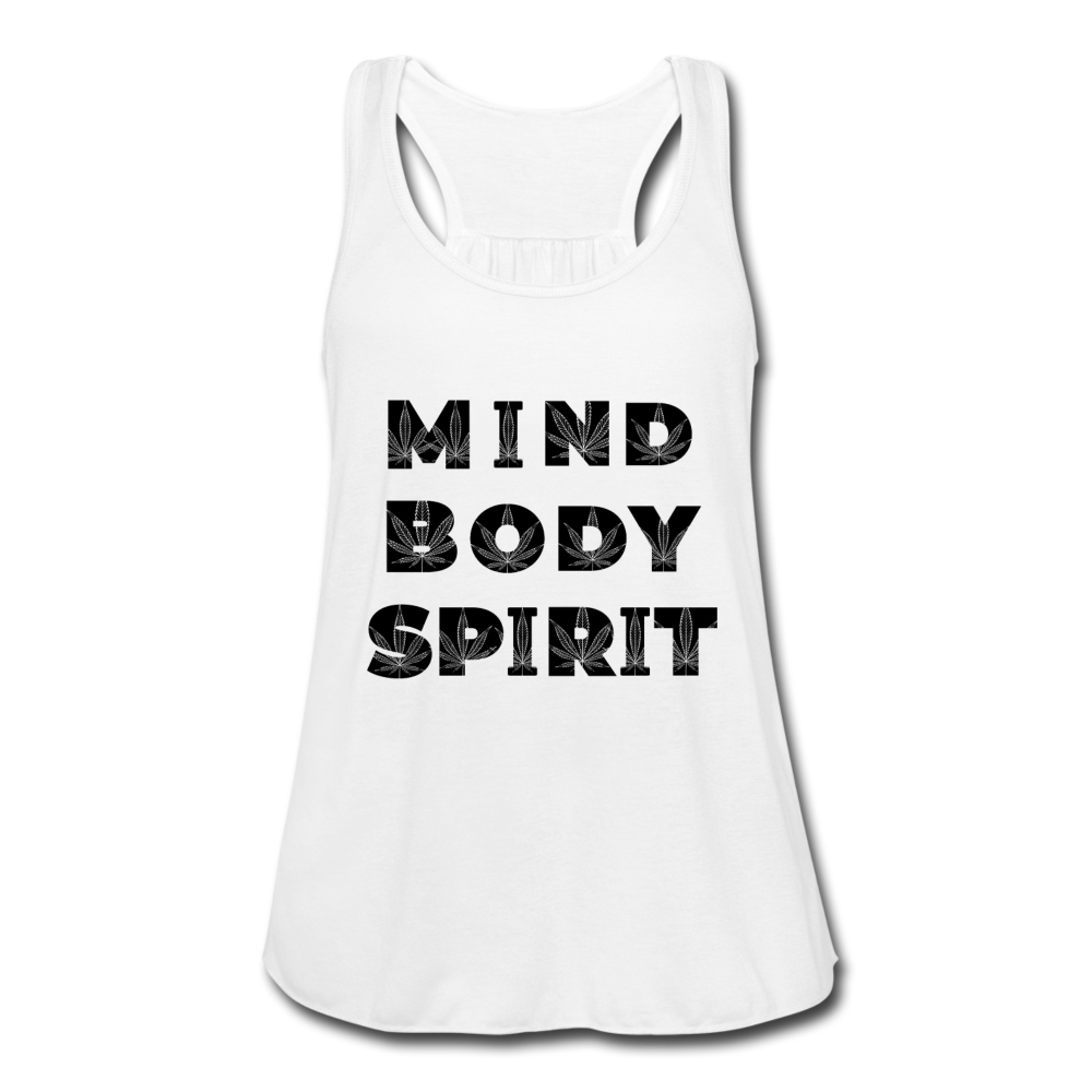 Women's Flowy Tank Top by Bella - white