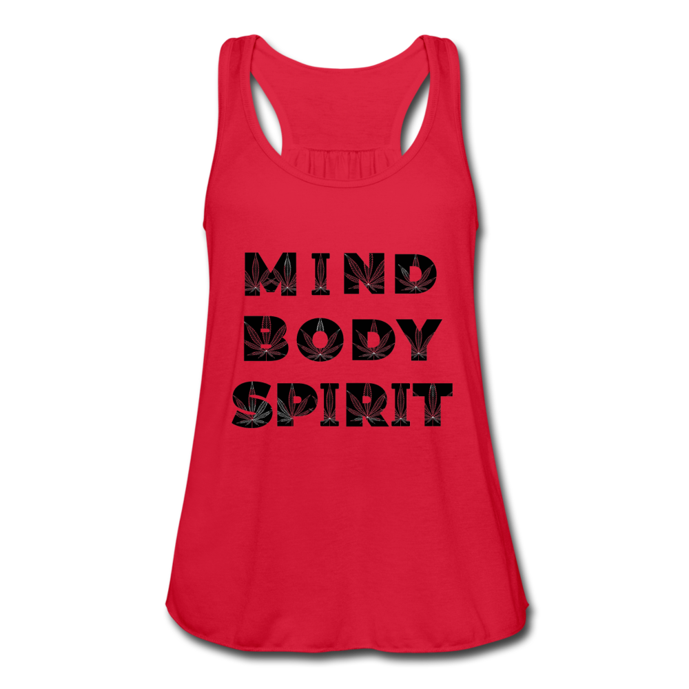 Women's Flowy Tank Top by Bella - red