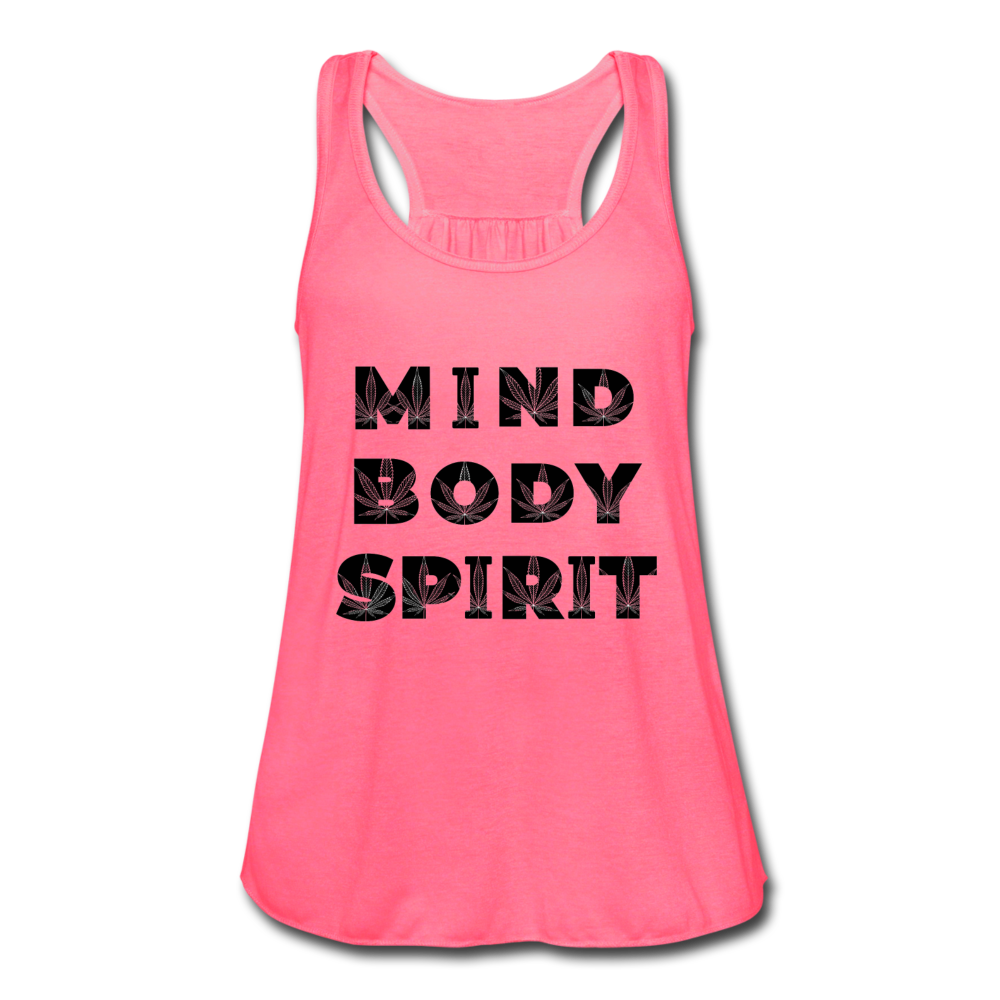 Women's Flowy Tank Top by Bella - neon pink