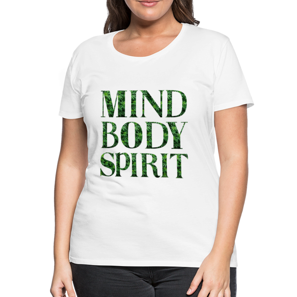 Mind Body Spirit Women’s Premium T-Shirt - white