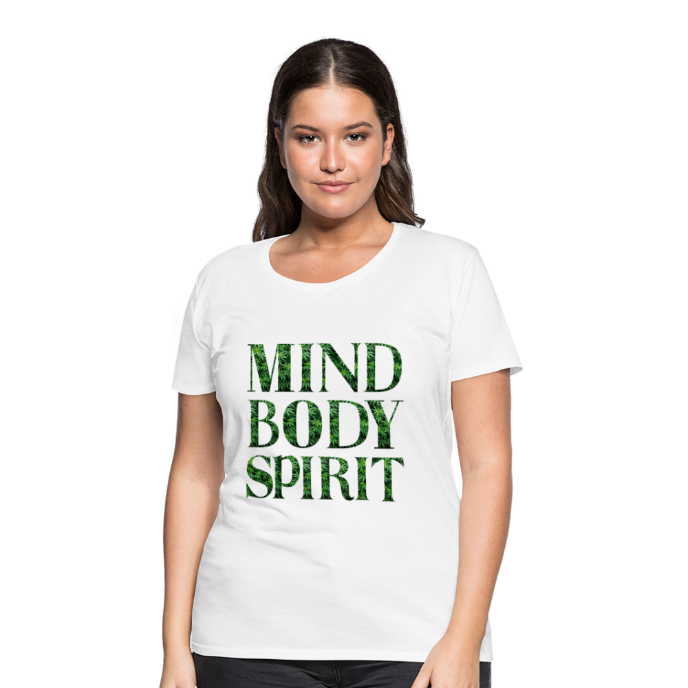 Mind Body Spirit Women’s Premium T-Shirt - white