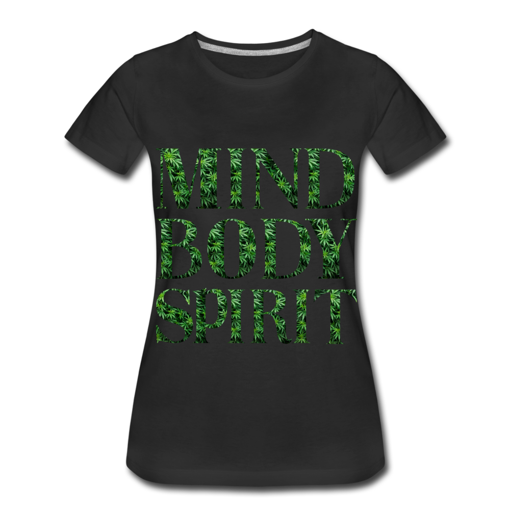 Mind Body Spirit Women’s Premium T-Shirt - black