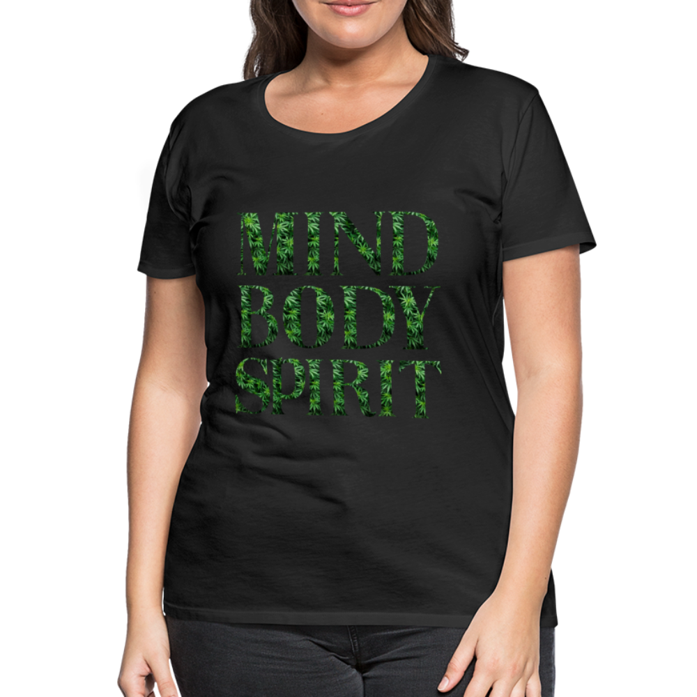 Mind Body Spirit Women’s Premium T-Shirt - black