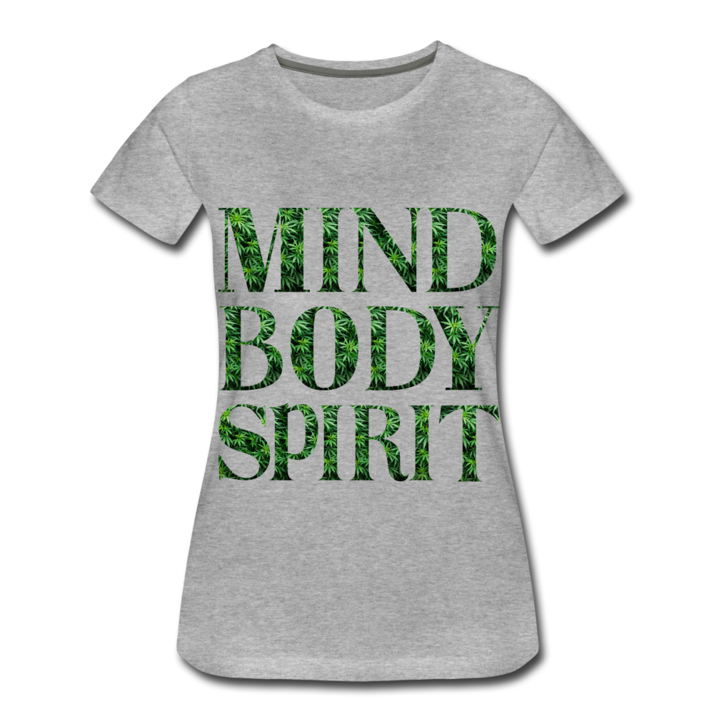Mind Body Spirit Women’s Premium T-Shirt - heather gray