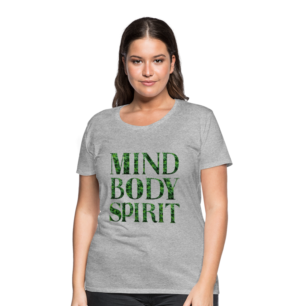 Mind Body Spirit Women’s Premium T-Shirt - heather gray