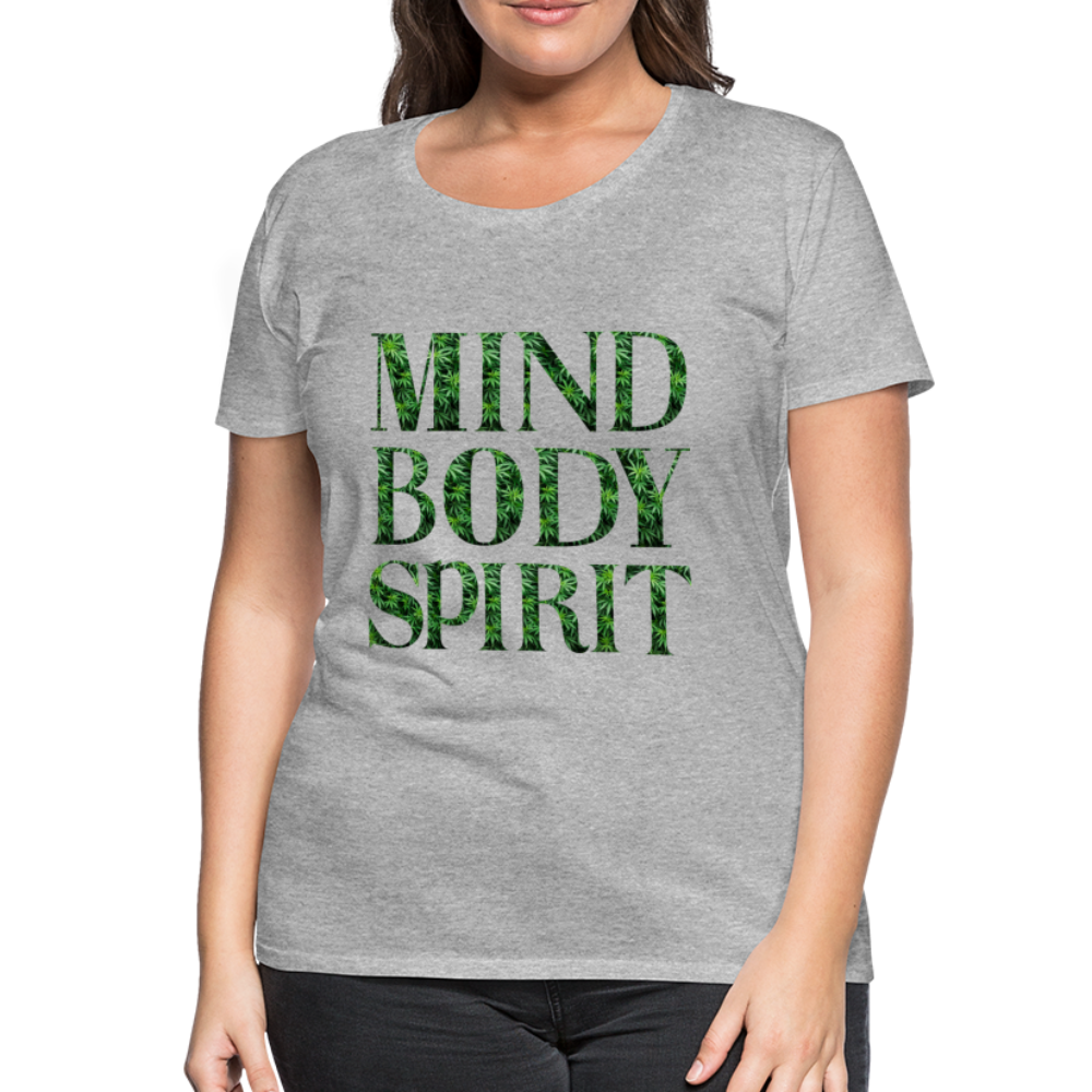 Mind Body Spirit Women’s Premium T-Shirt - heather gray