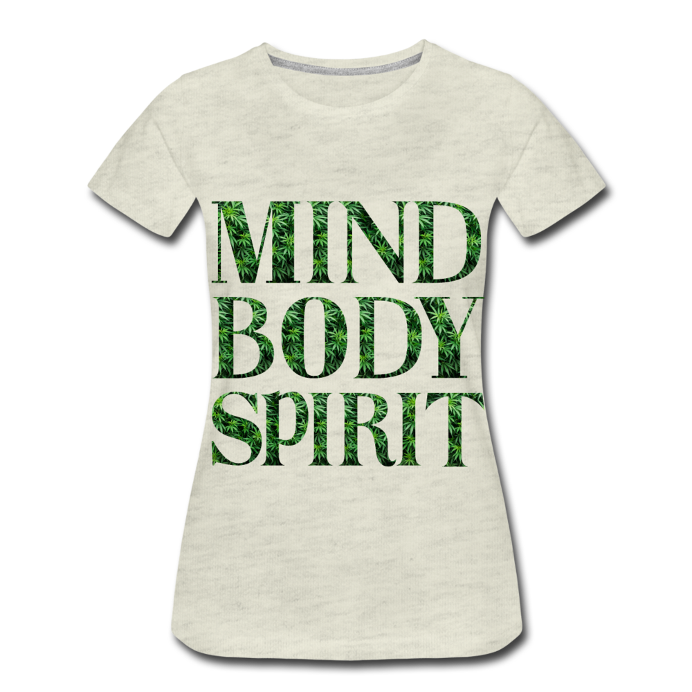 Mind Body Spirit Women’s Premium T-Shirt - heather oatmeal