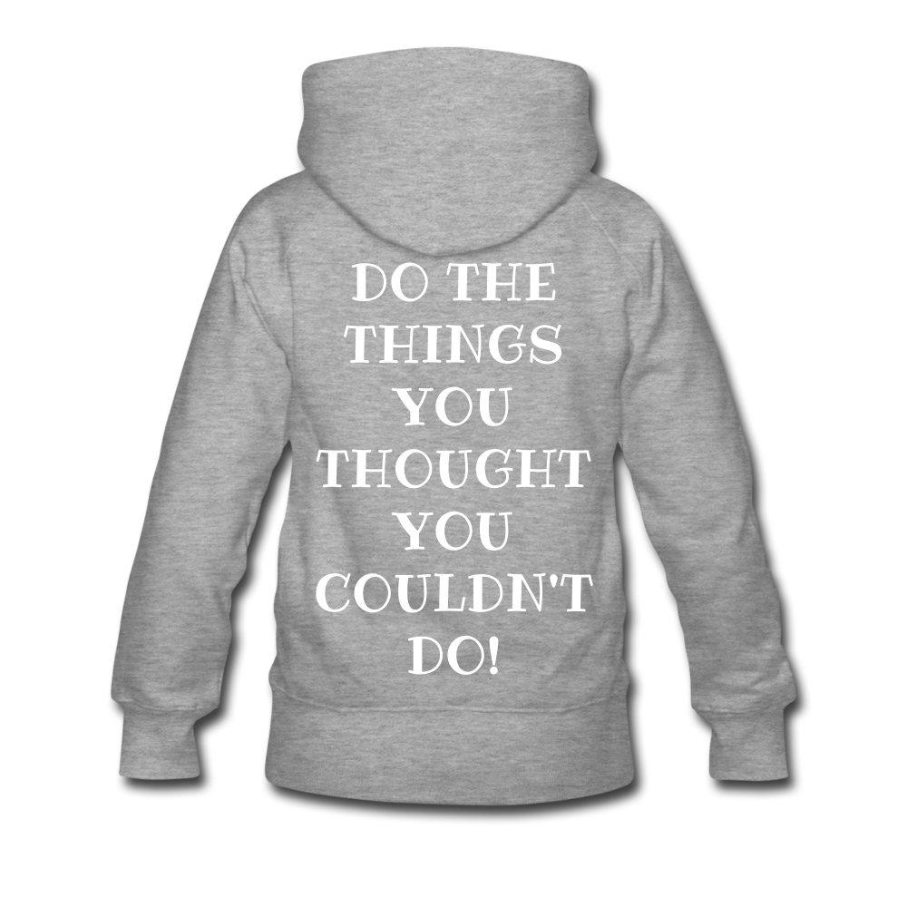 Boss Lady Hoodie - heather gray