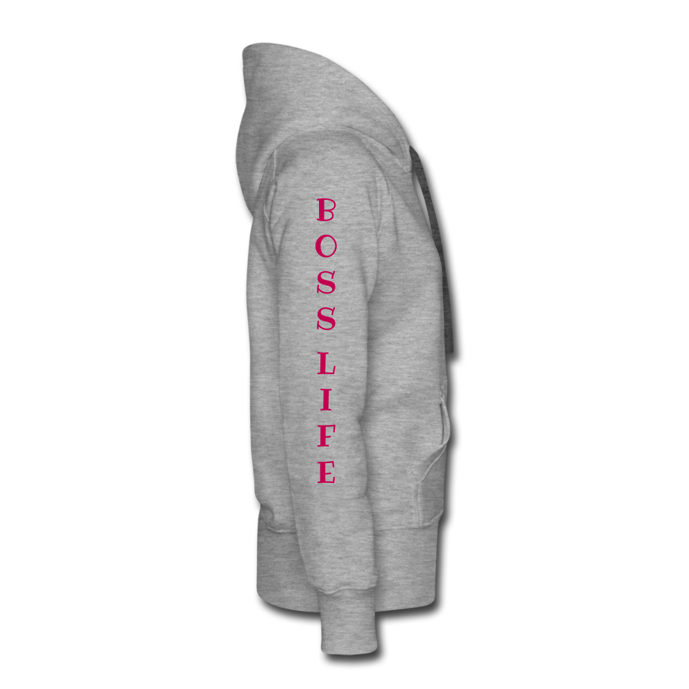 Boss Lady Hoodie - heather gray