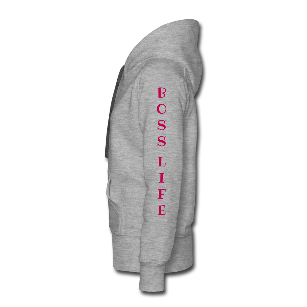Boss Lady Hoodie - heather gray