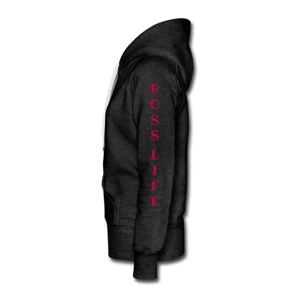 Boss Lady Hoodie - charcoal gray