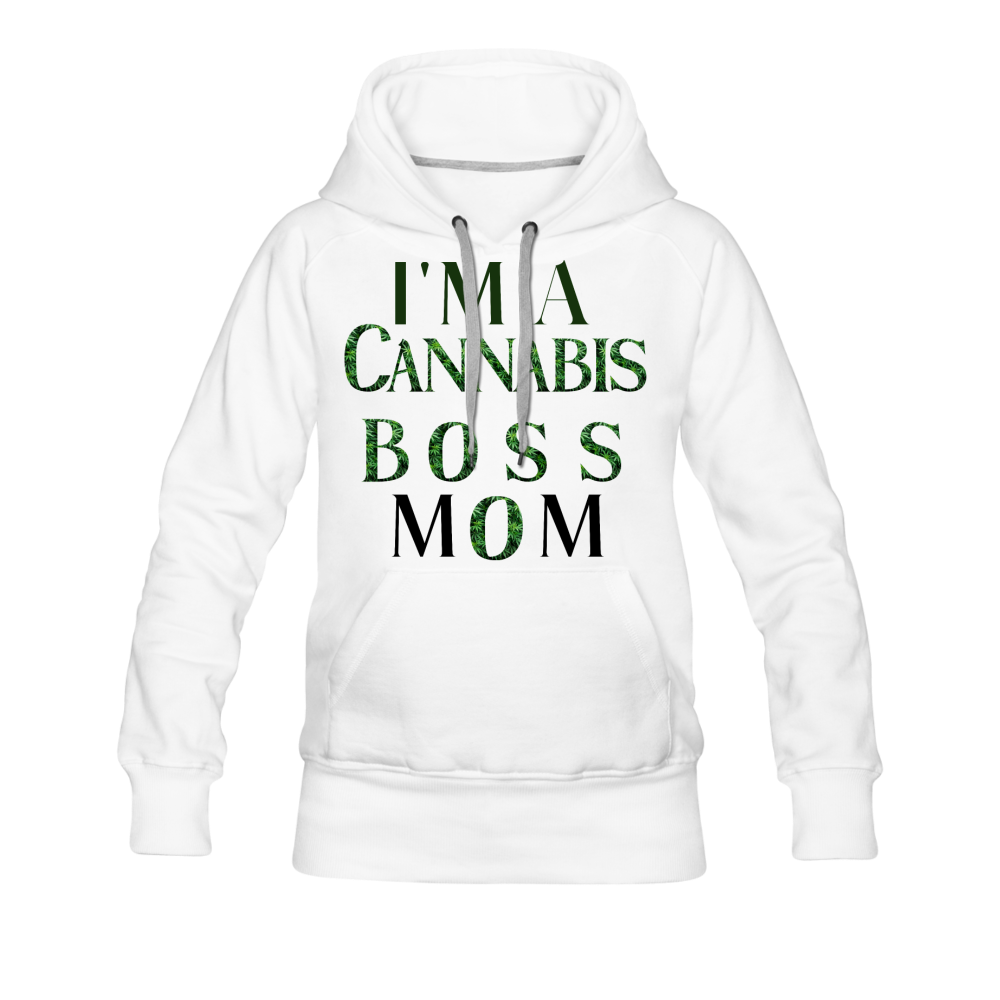 What's Your Superpower? Ladies Hoodie - white