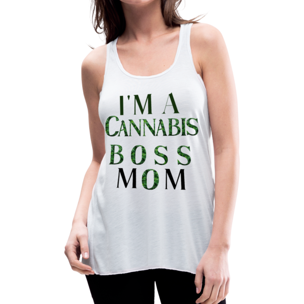 Women's Flowy Tank Top by Bella - white