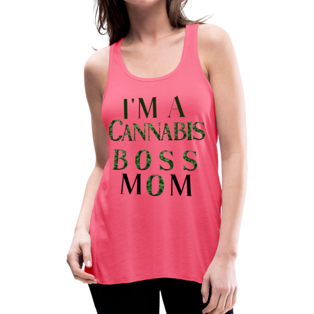 Women's Flowy Tank Top by Bella - neon pink
