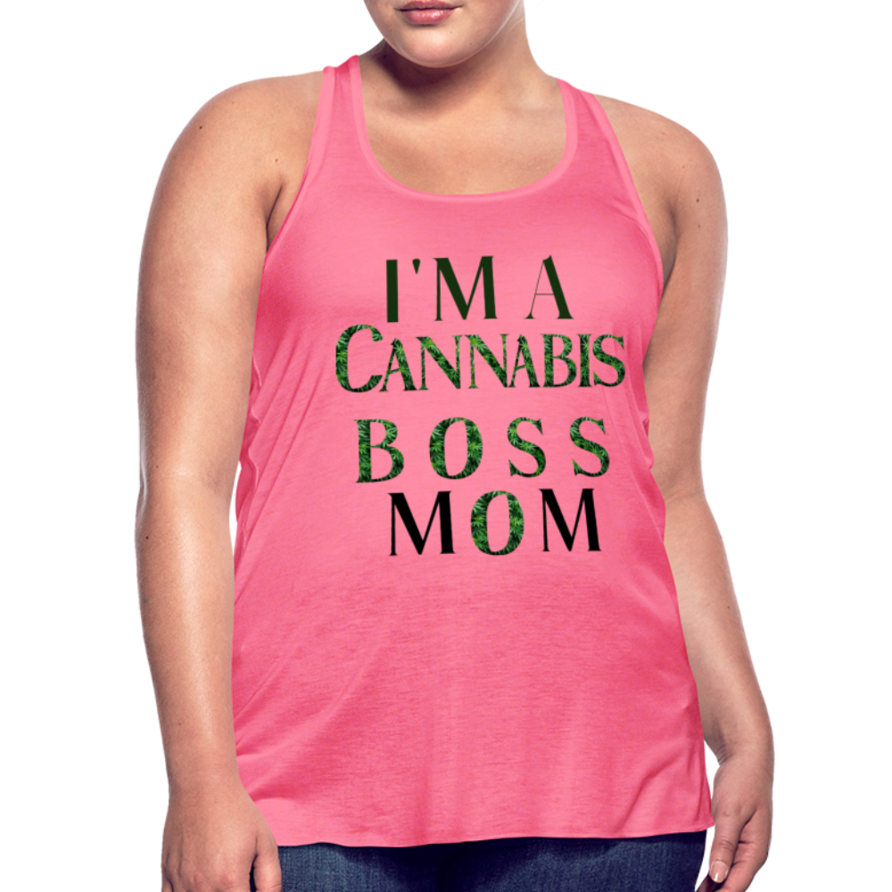 Women's Flowy Tank Top by Bella - neon pink