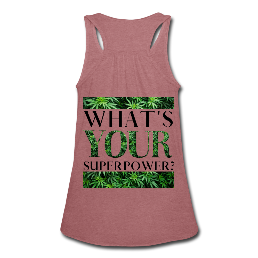 Women's Flowy Tank Top by Bella - mauve
